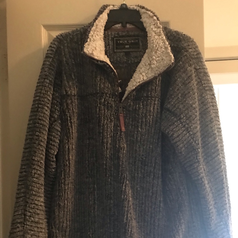 True Grit shearling pull over